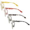 Eyekepper 4 Pack Blue Light Filter Reading Glasses Women Round Computer Readers +0.75 view 3