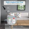 5ft Extension Cord and 15ft Extension Cord Bundle, 6 Outlets Power Strip with 4 USB Ports, NTONPOWER Flat Plug Extension Cord, Overload Protection, Wall Mount for Travel, Home Office, Dorm, Nightstand view 2