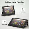 ANNAPRO Case for Amazon Kindle Fire HD 10 Tablet (13th/11th Generation, 2023/2021 Release) & Fire HD 10 Plus Tablet - Slim Folding Stand Folio Cover with Auto Wake/Sleep and Hand Strap, Orchid view 4