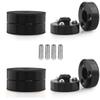 Tertullus 4 Pcs Speaker Isolation Feet Anti Vibration Pads with Stainless Steel Ball Pad Stand 39mm24mm Aluminum Absorb Shock for Audio Speaker Amplifier HiFi Equipments(Black) view 1