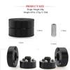 Tertullus 4 Pcs Speaker Isolation Feet Anti Vibration Pads with Stainless Steel Ball Pad Stand 39mm24mm Aluminum Absorb Shock for Audio Speaker Amplifier HiFi Equipments(Black) view 4