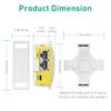 GL.iNet GL-MT300N-V2(Mango) Portable Mini Travel Wireless Pocket VPN Router + WiFi Mini-Router Holder Wall Mount with Screws view 4