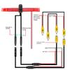 Universal Third Brake Light Dual Lens Backup Camera for RV Cargo Van Bus view 3