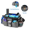 LoDrid Wearable Cleaning Caddy Bag with 4 Foldable Dividers, Grey view 4