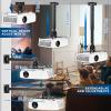 DAWASAPAT 3-in-1 Projector Mount Wall/Ceiling Projection Bracket, Universal Height Adjustable Hanging Mount Bracket Holder with Extension Pole for Home and Office Projector view 4
