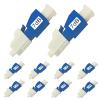 10Pcs LC Fiber Optic attenuator, Fiber Signal Attenuation Converter, LC Inserts Connector Single Mode (LC-UPC, 7dB) view 1