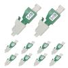 10Pcs LC Fiber Optic attenuator, Fiber Signal Attenuation Converter, LC Inserts Connector Single Mode (LC-APC, 5dB) view 1