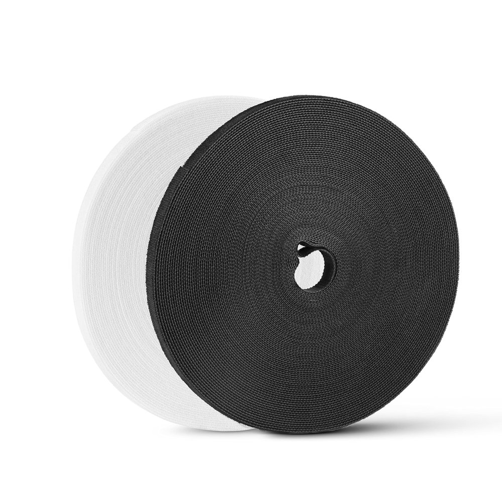 54 Yards x 1/2 Inch Reusable Cable Ties - BSELEYY Adjustable Cord Straps Cable Management Tape Cord Organization Straps Hook Loop Tape Cord Wrap for Home,Office, Wire Bundling (27Yd x 2 Rolls)