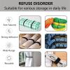 54 Yards x 1/2 Inch Reusable Cable Ties - BSELEYY Adjustable Cord Straps Cable Management Tape Cord Organization Straps Hook Loop Tape Cord Wrap for Home,Office, Wire Bundling (27Yd x 2 Rolls) view 2
