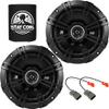 KICKER Front Door 6.5 Speakers Kit for Honda Accord 1994-2020 Upgrade Kit - Pair of DS Series 6 1/2 Inch Coaxial Speakers with Harnesses - DSC650, 43DSC6504 view 1