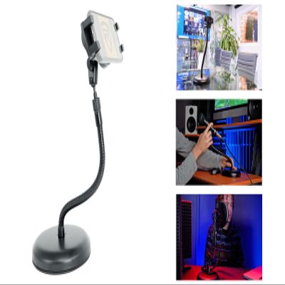 Rockville Smartphone Tablet Gooseneck Stand Compatible with Zoom Live Stream Conference
