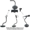 Rockville Smartphone Tablet Gooseneck Stand Compatible with Zoom Live Stream Conference view 2