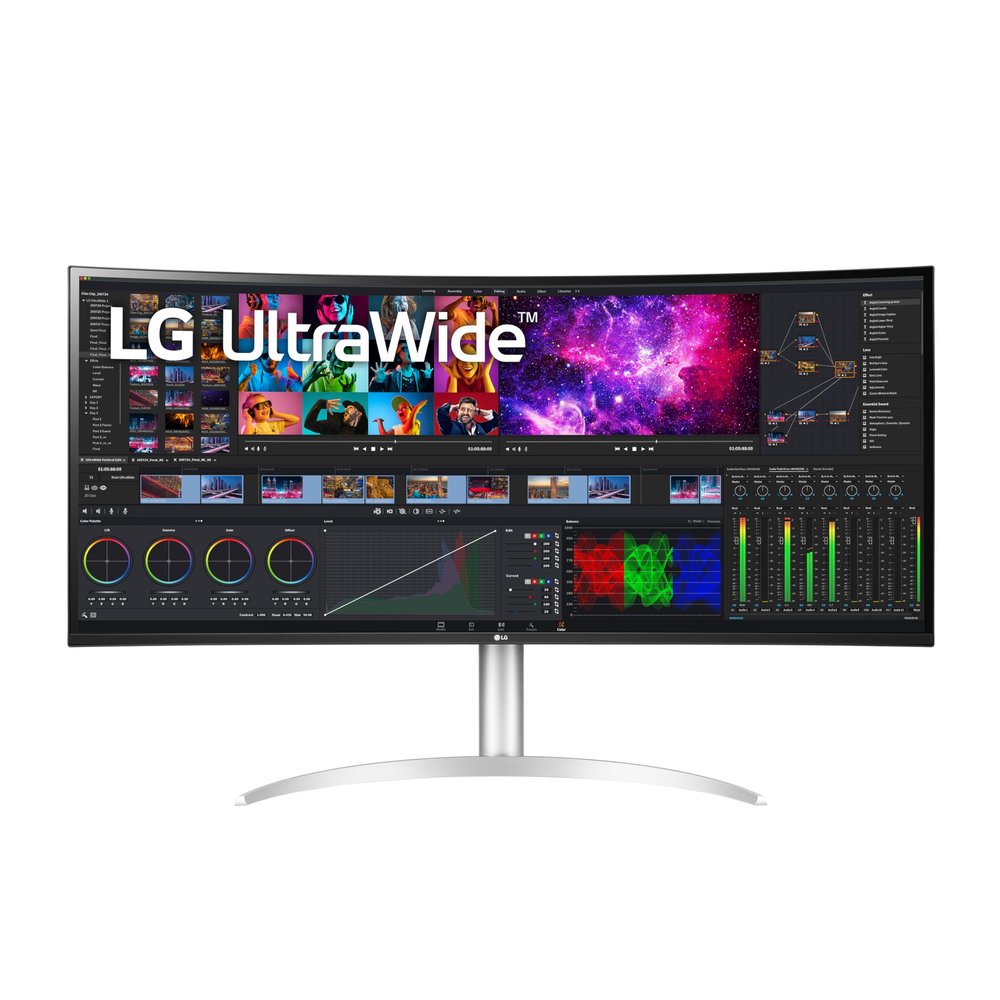 LG 40WP95C-W 40 UltraWide Curved WUHD (5120 x 2160) 5K2K Nano IPS Computer Monitor, DCI-P3 98% (Typ.) HDR10, Thunderbolt 4 w/ 96W PD, 3-Side Virtually Borderless Design Tilt/Height/Swivel Stand,Black