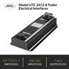SEC America Electrical Trailer Interface - 24VDC Input Converts to 12VDC - for Connection Between a Military Tow Vehicle and North American Trailer - Model UTC 2412-8 view 2