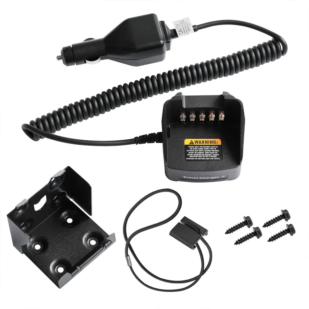 Amasu KVC-14 Vehicular Travel Car Charger Compatible with TK2170 TK3170 TK3173 TK2360 TK3360 NX220 NX320 NX3320 KNB-25A KNB-26N KNB-35L KNB-55L KNB-57L