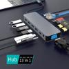 MyCableMart USB 3 Type C Docking Station/Hub w/2 HDMI 4K, VGA, PD and 4 Ports view 2