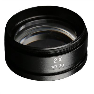 TYZK Microscope Kit 0.3X 0.5X 0.7X 0.75X 1X 1.5X 2.0X Objective Lens 48mm for Trinocular Microscope Microscope Lens Adapters (Color : 2X)