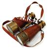 Captains Antique Brass Binoculars, Brown Leather Nautical Binocular for Kids & Adults Vintage & Marine Binoculars for Hiking, Camping, Hunting, Bird Watching W/Leather Case view 2