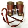 Captains Antique Brass Binoculars, Brown Leather Nautical Binocular for Kids & Adults Vintage & Marine Binoculars for Hiking, Camping, Hunting, Bird Watching W/Leather Case view 3