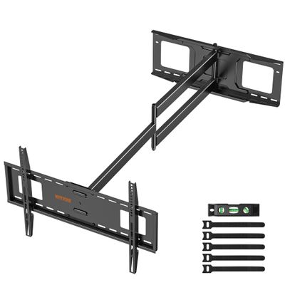 48'' Extension Extra Long Arm TV Wall Mount, Heavy Duty Full Motion TV Wall Mount for 37 to70,75,77,80,85'' Screens, Max VESA 600x400mm, Hold 110 lbs, 16''-24'' Wood Studs/Concrete/Brick Wall