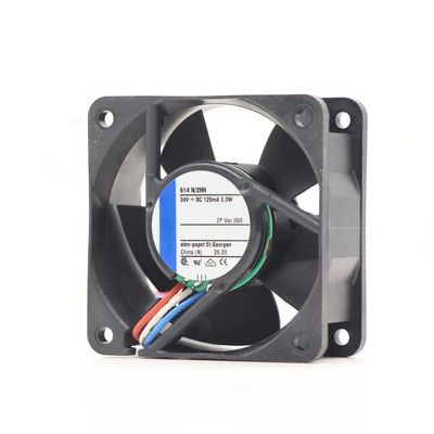 614N/2HH for Fans 24VDC 60 * 60 * 25mm 3-Wire Axial Cabinet Fan