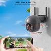 ANRAN Security Camera Wireless Outdoor with 360 View, 2K Solar Outdoor Camera with Smart Siren, Spotlights, Color Night Vision, PIR Human Detection, Pan Tilt Control, 2-Way Talk, IP65, Q1 Grey view 4