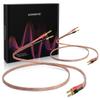 UCINNOVATE 2Pack 4m 13AWG Speaker Cable, Audiophile Grade Speaker Cable with Gold Plated Banana Plugs, Pre-Connected HiFi Copper Speaker Wire bi wired speaker cables for Home Theater (2X 4m / 13.12FT) view 1