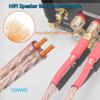 UCINNOVATE 2Pack 4m 13AWG Speaker Cable, Audiophile Grade Speaker Cable with Gold Plated Banana Plugs, Pre-Connected HiFi Copper Speaker Wire bi wired speaker cables for Home Theater (2X 4m / 13.12FT) view 4