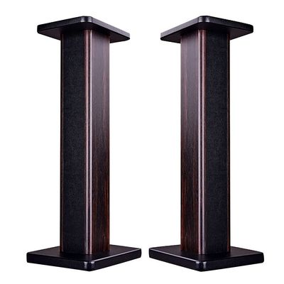 Feet Speaker Stand Surround Sound Stand Solid Wood Floor Standing Speaker Stand Stable and Drop-Proof Internal Sand Filling (Color : Purple, Size : 28 * 24 * 30cm)