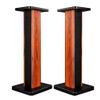 Feet Speaker Stand Surround Sound Stand Solid Wood Floor Standing Speaker Stand Stable and Drop-Proof Internal Sand Filling (Color : Brown, Size : 28 * 24 * 30cm) view 1