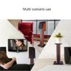 Feet Speaker Stand Surround Sound Stand Solid Wood Floor Standing Speaker Stand Stable and Drop-Proof Internal Sand Filling (Color : Brown, Size : 28 * 24 * 30cm) view 2