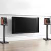 Feet 2 Surround Bookshelf, Computer, Card Holder, Surround Speaker Stand, 60/80cm Speaker Stand Floor (Color : Black, Size : 31 * 26 * 60cm) view 3