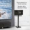 Feet 2 Surround Bookshelf, Computer, Card Holder, Surround Speaker Stand, 60/80cm Speaker Stand Floor (Color : Black, Size : 31 * 26 * 60cm) view 4