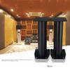 Feet Speaker Stand Metal Speaker Floor Stand Surround Sound Speaker Stereo Stand with Silver Plated Full Brass Feet (Color : Black, Size : 21 * 28 * 90cm) view 3