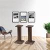 Feet Pair of Speaker Stands Solid Wood Standing Speaker Stands Living Room Bedroom Speaker Stands Suitable for Cinema Living Room (Color : Brown, Size : 28 * 28 * 50cm) view 2