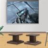Feet Pair of Speaker Stands Solid Wood Standing Speaker Stands Living Room Bedroom Speaker Stands Suitable for Cinema Living Room (Color : Brown, Size : 28 * 28 * 50cm) view 3