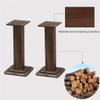 Feet Pair of Speaker Stands Solid Wood Standing Speaker Stands Living Room Bedroom Speaker Stands Suitable for Cinema Living Room (Color : Brown, Size : 28 * 28 * 50cm) view 4