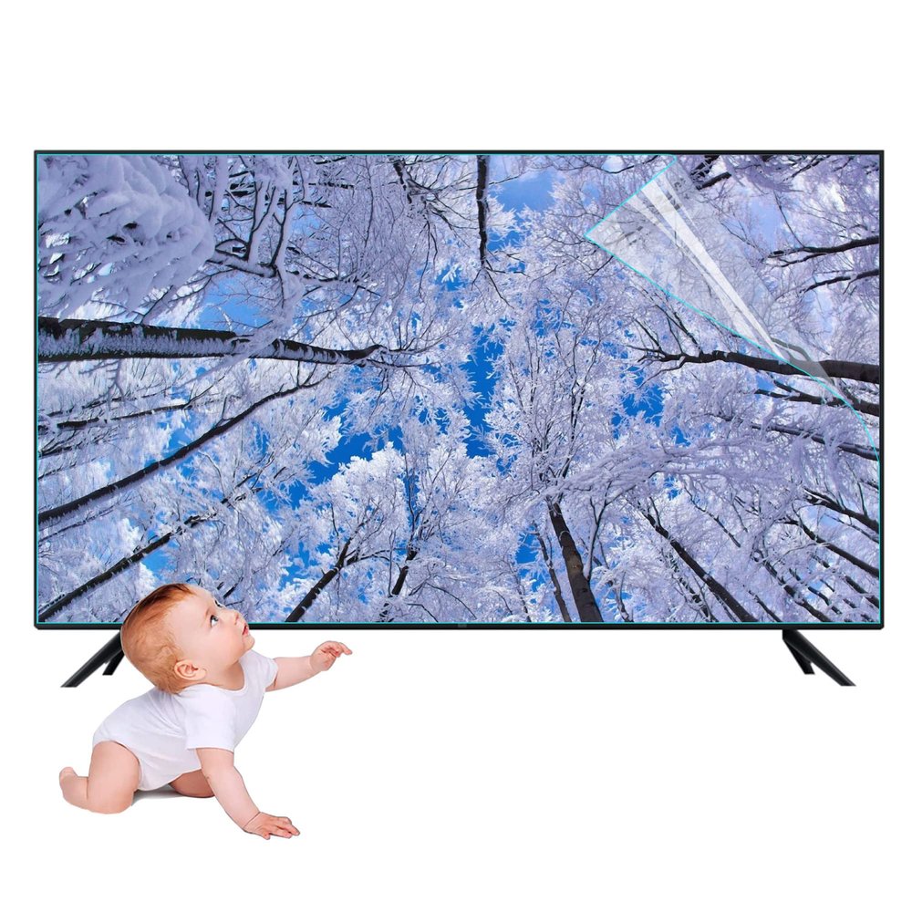 JCSKY 43 Inch Anti-Blue Light TV Screen Protective Film, Matte Surface Material Anti-Glare Filter Film, for LCD, LED, OLED, and QLED 4KHD Display, 43in(942x529mm)