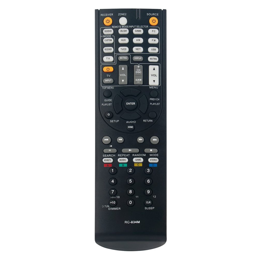 Allimity RC-834M Replaced Remote Control Fit for Onkyo Receiver HTR758 HTR791 HTRC460 TXNR41 TXNR717