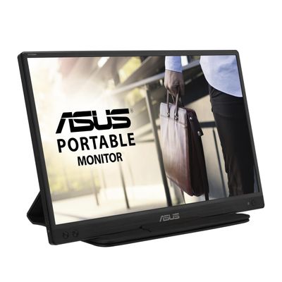 ASUS ZenScreen MB166C Portable USB Monitor- 15.6 inch, Full HD, IPS, USB Type-C, Flicker Free, Blue Light Filter, Anti-glare surface, Black