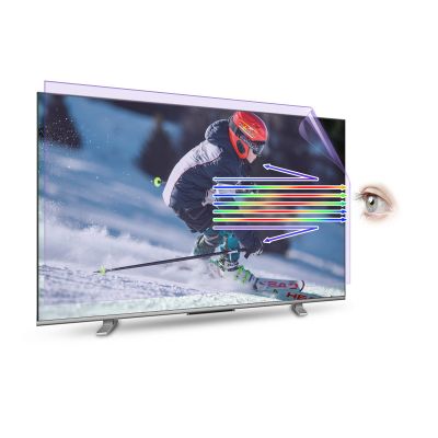 CICIHP 50 55 65 75 inches Anti Glare Anti Blue Light TV Screen Protector Monitor Film,55" 1221 * 689