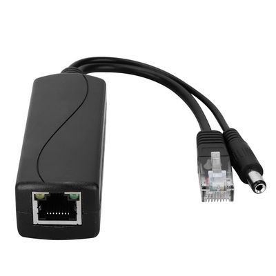 HKBTM Active PoE Splitter 802.3af/at Standard Compliant 100Mbps Gigabit Power Over Ethernet Splitter Adapter for Security IP Camera CCTV Surveillance Device (12V2A DC (Gigabit))