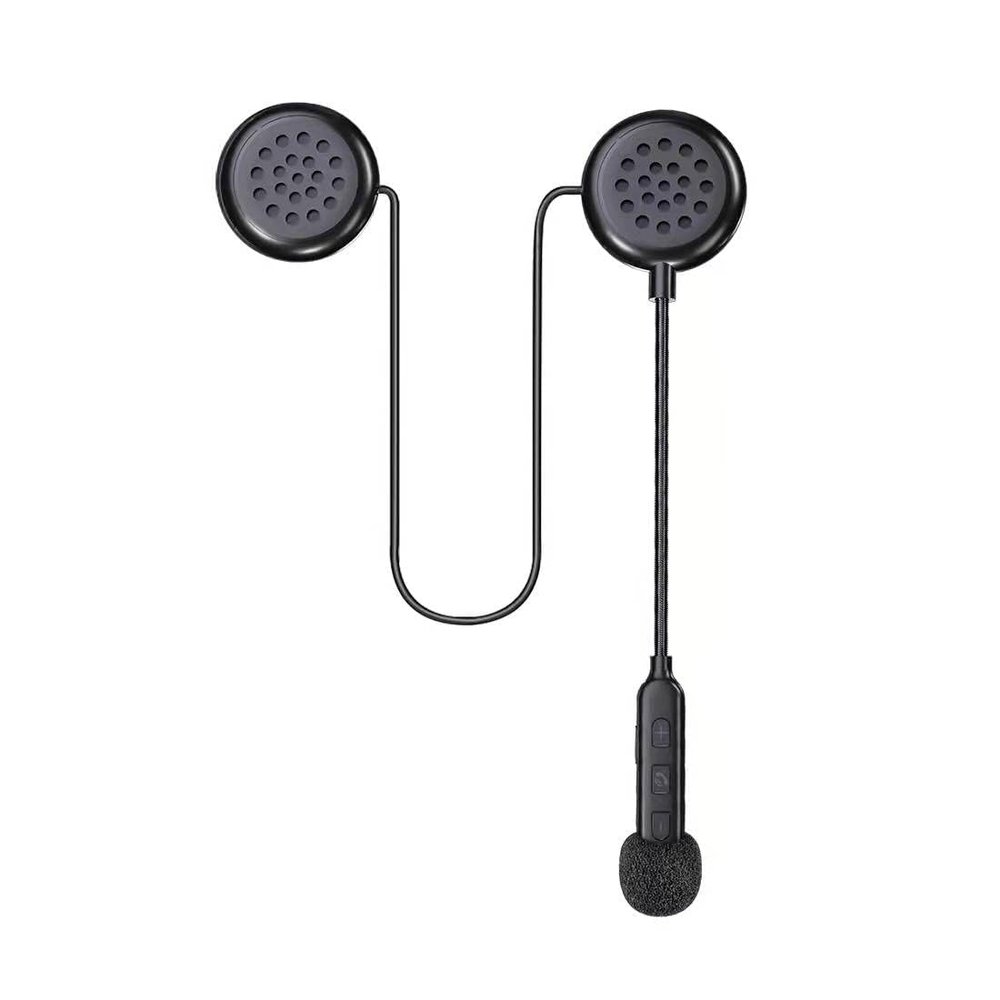 Motorcycle Helmet Bluetooth 5.0 Waterproof Sports Headset Music Control, 80 Hours Playtime, Ultra Thin Earphones for Cycling/Skiing/Riding