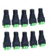 bnc Connector DC BNC Male Female Connector Coax CAT5 Video Balun Adapter Plug for Led Strip Lights CCTV Camera Accessories (10pcs DC Female)
