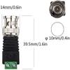 bnc Connector DC BNC Male Female Connector Coax CAT5 Video Balun Adapter Plug for Led Strip Lights CCTV Camera Accessories (2pcs BNC Male) view 3