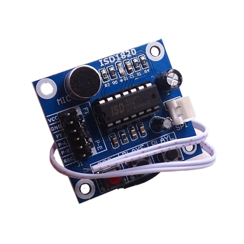 50pcs ISD1820 Recording Module Voice Module Voice Board telediphone Module Board with Microphones + Loudspeaker