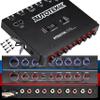 Autotek ATEQ709 4-Band Audio Equalizer with Built-in 2-Way Crossover, 9 Volts, 1/2 DIN, re-amp EQ with Front/Rear Active Crossover, and Selectable 12dB high-Pass Crossover,Black view 1