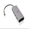 IOGEAR USB-C Triple Display Dock Station - 4K 60Hz - 2 HDMI - 1 DisplayPort - 2 USB 2-2 USB 3 - Ethernet - 3.5mm Audio - USB-C 100W PD - MacBook Pro/Air Thunderbolt 3 - Type C Laptop - GUD3C4K3P view 3