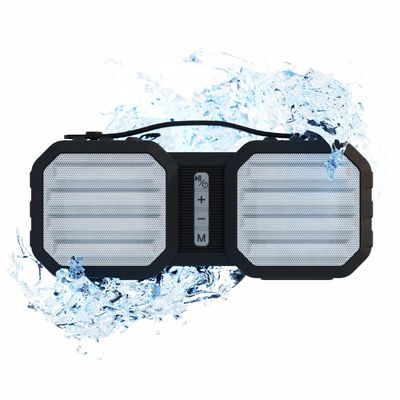 Coby Ranger Wireless Portable Speaker with Bluetooth 5.3 and FM Radio, IPX5 Water-Resistant, Micro-USB, AUX, and TF Card Input, Rechargeable Battery with 7-Hour Playtime, 10 Watts, Black