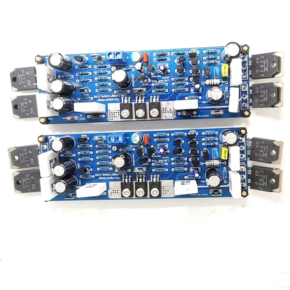 1pair Assembled L12-2 Dual Power Amplifier Board Low Distortion Class AB AMP 120W/8R 200W/4R